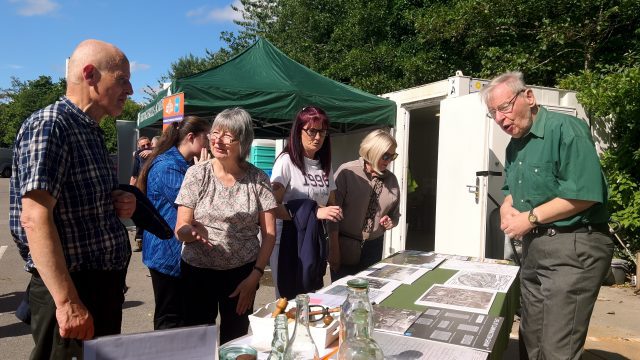 Local history stall at festival