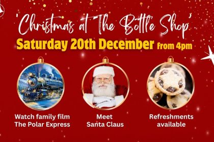 Details of event include screening of The Polar Express, a visit from Santa, with refreshments available.